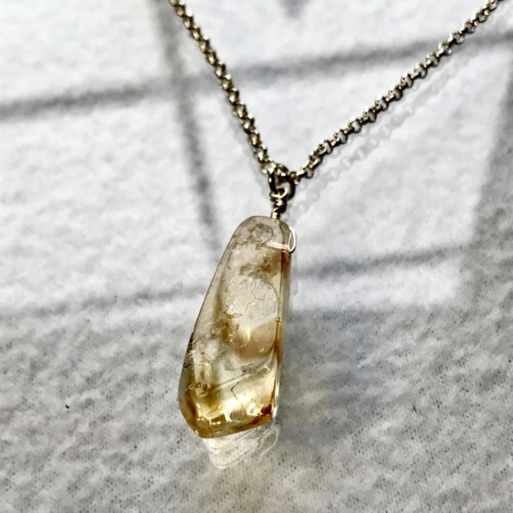 Stylish Genuine Citrine Pendant! - Picture 3 of 5